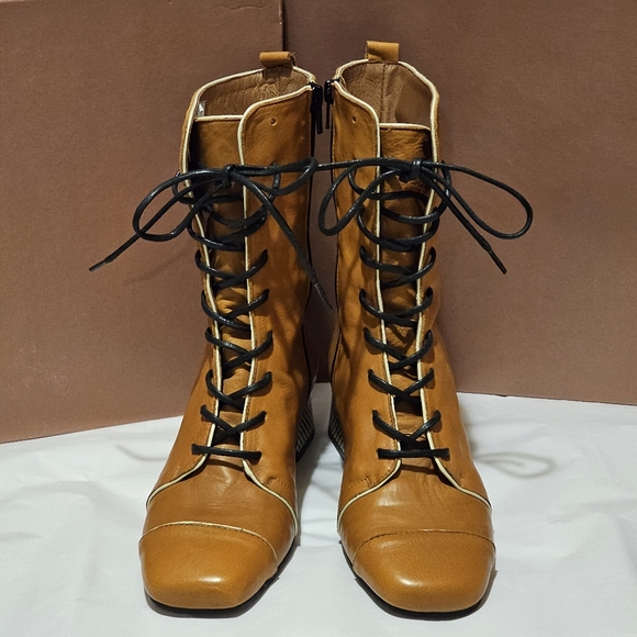 Mod Shoes The Gina in French Mustard Soft Leather size 6 - Picture 6 of 10